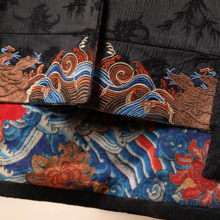 Chaleco con diseño de nubes y flores bordadas con Buddha Stones estilo vintage - image 7