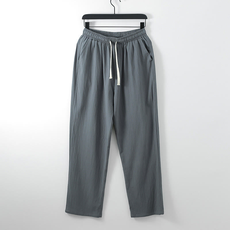 Conjunto de ropa para hombre, traje Tang de algodón con cuello cruzado y Buddha Stones , pantalones y parte superior de Hanfu - image 2