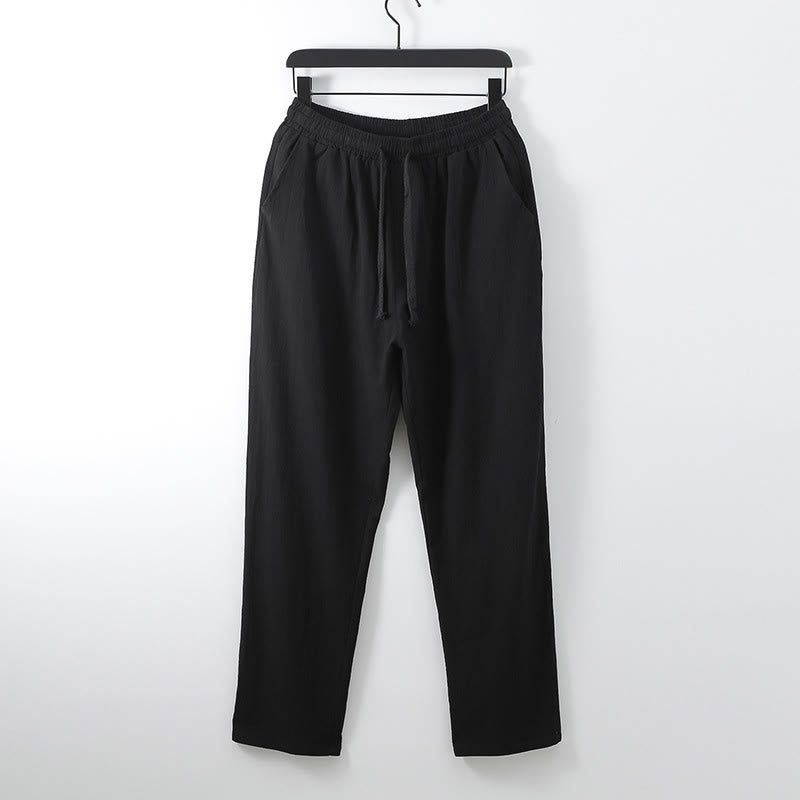 Conjunto de ropa para hombre, traje Tang de algodón con cuello cruzado y Buddha Stones , pantalones y parte superior de Hanfu - image 9