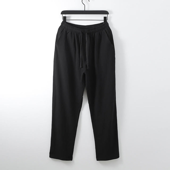 Conjunto de ropa para hombre, traje Tang de algodón con cuello cruzado y Buddha Stones , pantalones y parte superior de Hanfu - image 9