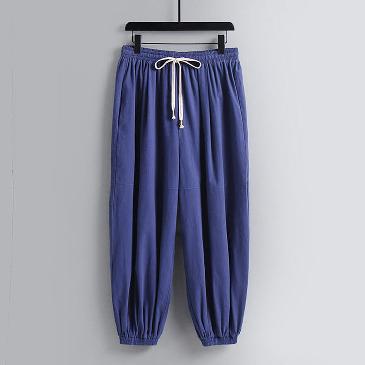 Pantalones cortos con Buddha Stones , traje Tang de algodón, conjunto de ropa Hanfu para hombre - image 21