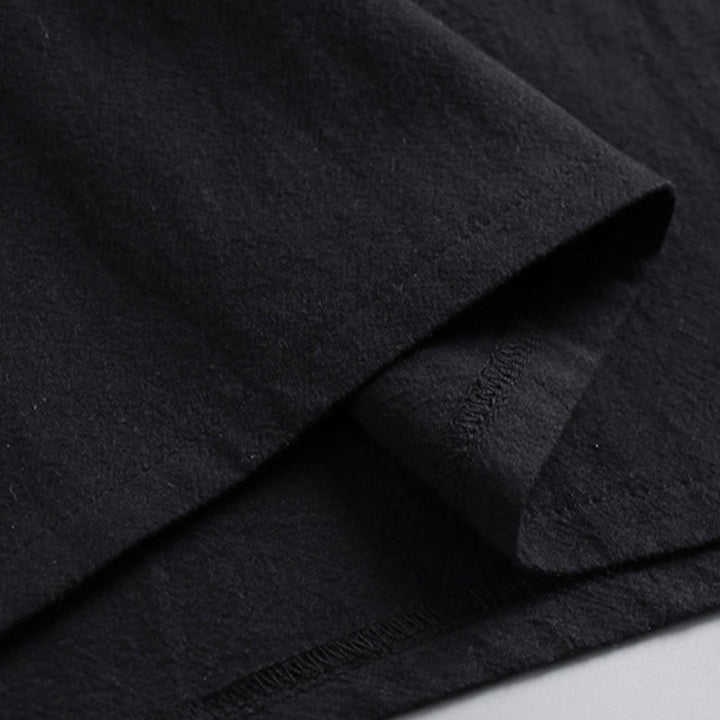 Pantalones cortos con Buddha Stones , traje Tang de algodón, conjunto de ropa Hanfu para hombre - image 14