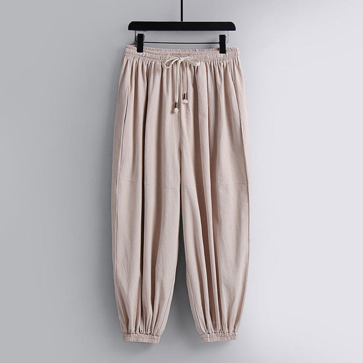 Pantalones cortos con Buddha Stones , traje Tang de algodón, conjunto de ropa Hanfu para hombre - image 2