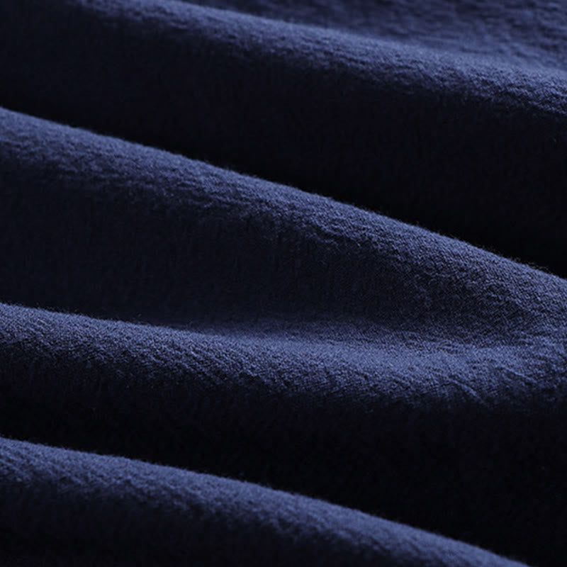 Pantalones cortos de algodón con mangas tres cuartos y estampado de Buddha Stones para hombre - image 14