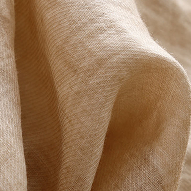 Blusa informal de cuello redondo con Buddha Stones , camisa de manga larga bordada, top de lino y algodón, camisas para mujer - image 15