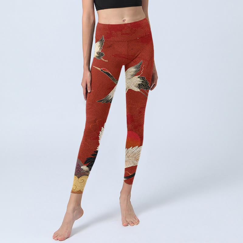 Leggings de fitness de tela de licra con estampado de Buddha Stones para mujer - image 6