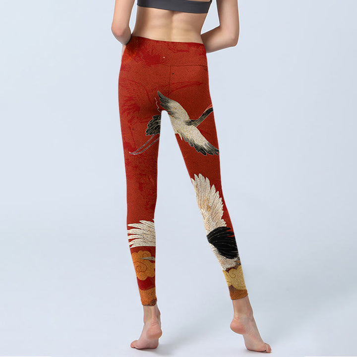 Leggings de fitness de tela de licra con estampado de Buddha Stones para mujer - image 8