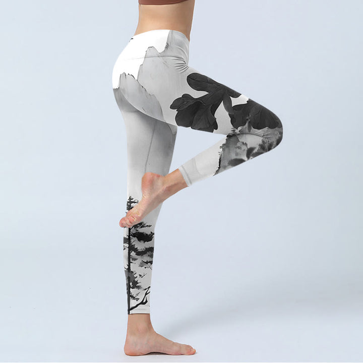 Leggings de yoga para mujer con estampado de Buddha Stones - image 4