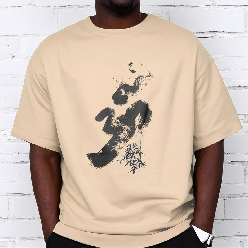Camiseta de algodón con tinta de bambú y Buddha Stones OM - image 13