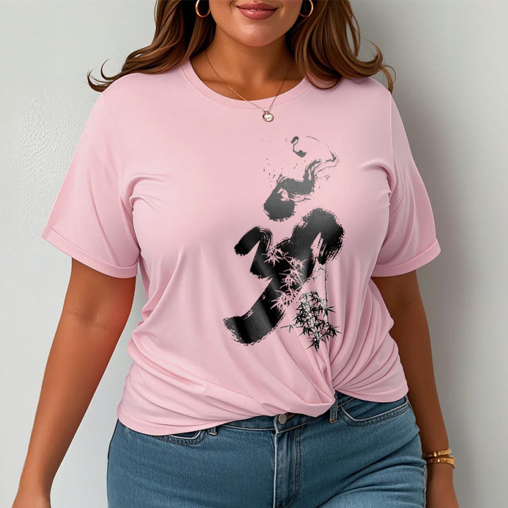 Camiseta de algodón con tinta de bambú y Buddha Stones OM - image 17