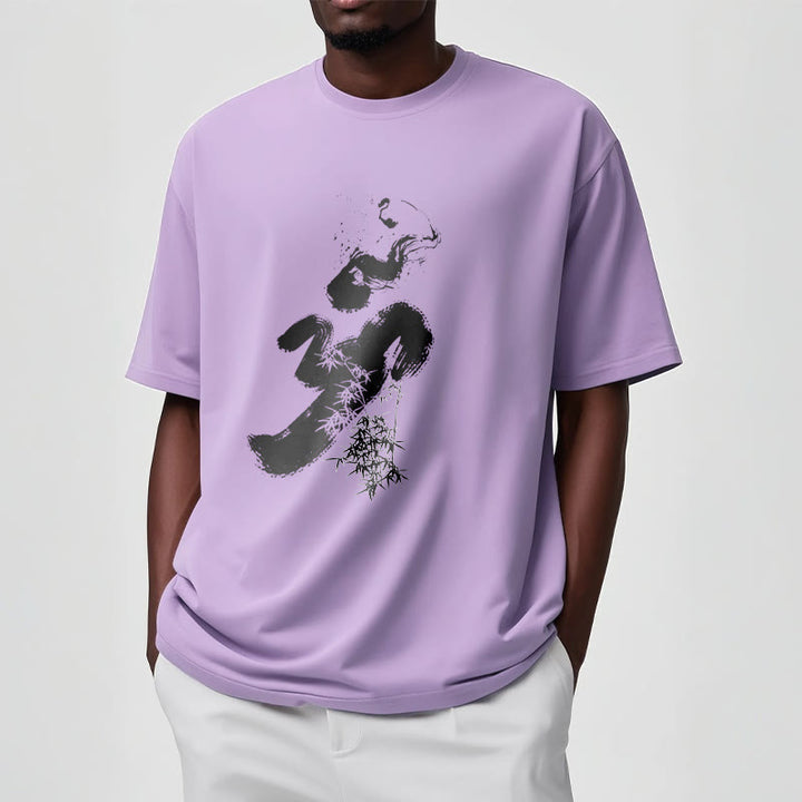 Camiseta de algodón con tinta de bambú y Buddha Stones OM - image 15