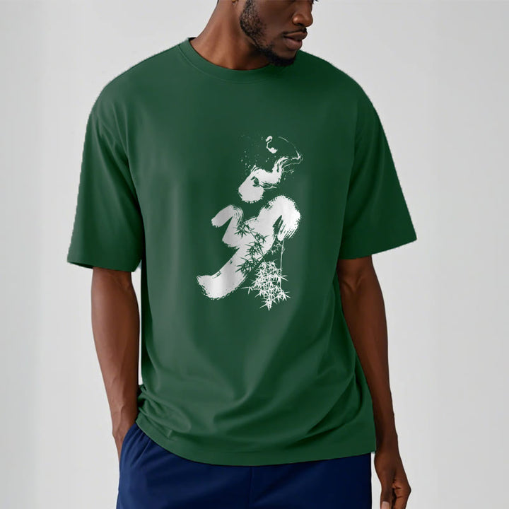 Camiseta de algodón con tinta de bambú y Buddha Stones OM - image 10