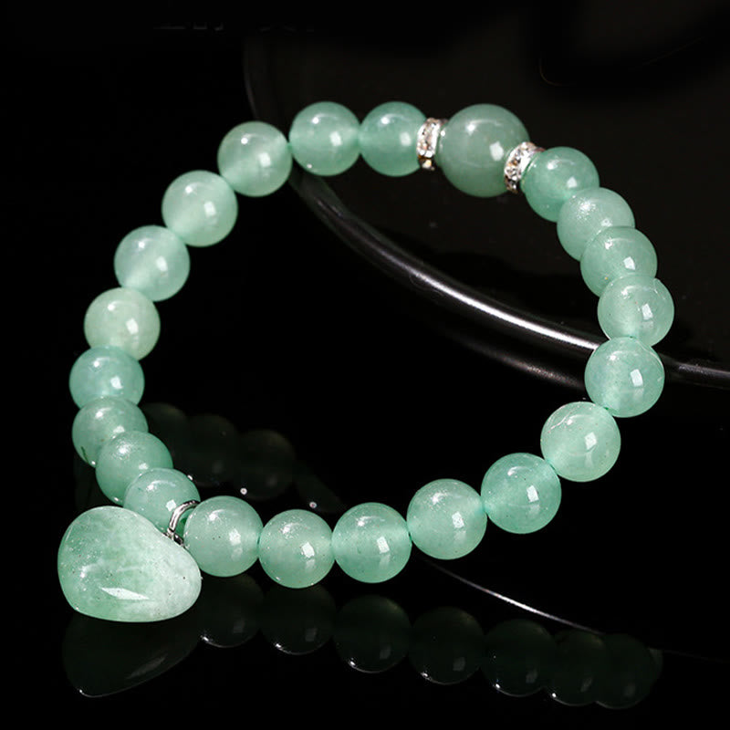 Pulsera de equilibrio con forma de corazón de aventurina verde y cristales variados de Buddha Stones - image 10