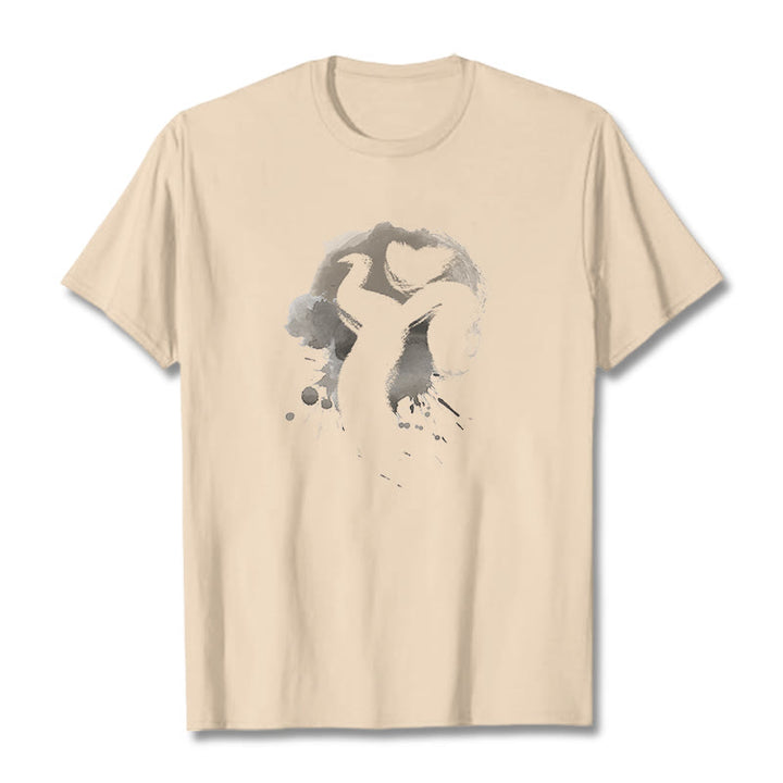 Camiseta de algodón con diseño de cisne y Buddha Stones - Sopa de mariscos - 2XL - image 12