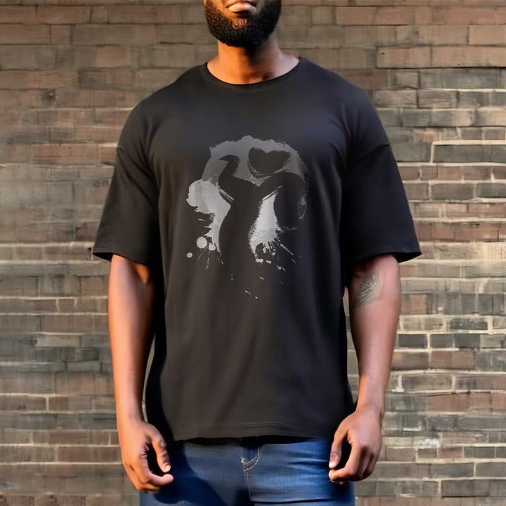 Camiseta de algodón con diseño de cisne y Buddha Stones - image 4