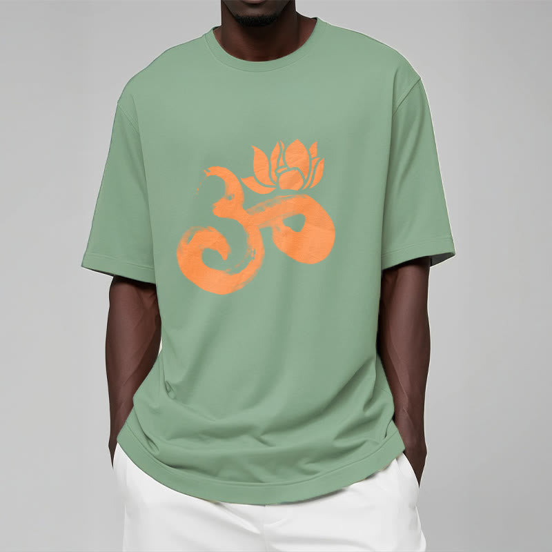 Camiseta de algodón con diseño de flor de loto y Buddha Stones OM - image 15