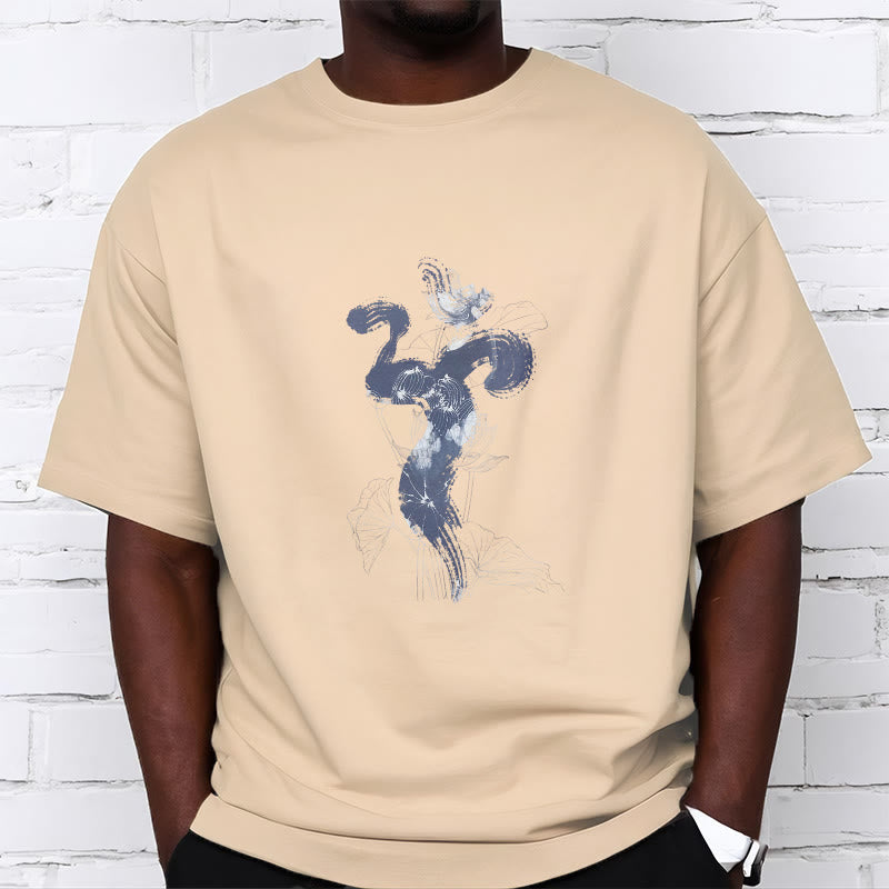 Camiseta de algodón con fondo de flor de loto y Buddha Stones OM - image 12