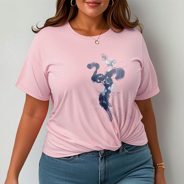 Camiseta de algodón con fondo de flor de loto y Buddha Stones OM - image 14