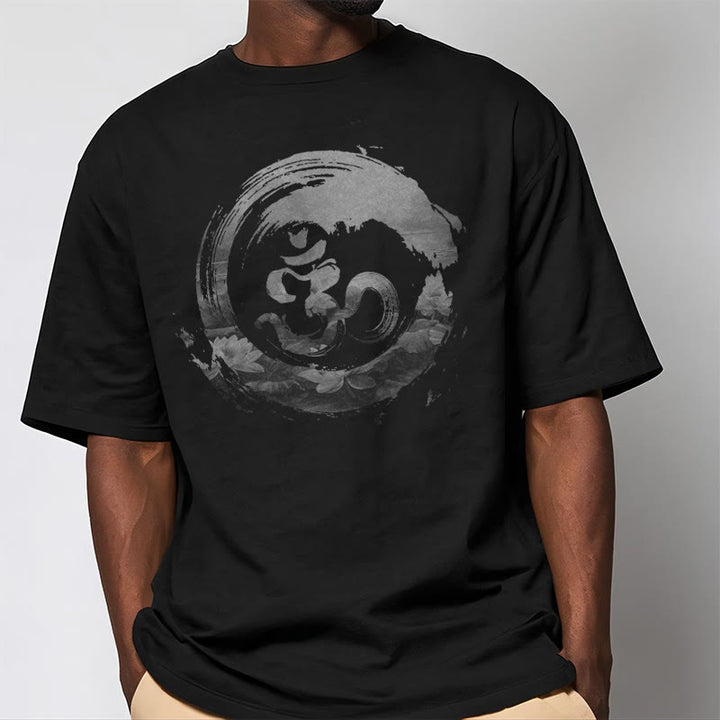 Camiseta de algodón con diseño de loto y Buddha Stones - image 3