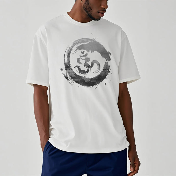 Camiseta de algodón con diseño de loto y Buddha Stones - image 8