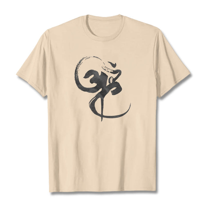 Camiseta de algodón con diseño Om y Buddha Stones - Sopa de mariscos - 2XL - image 11