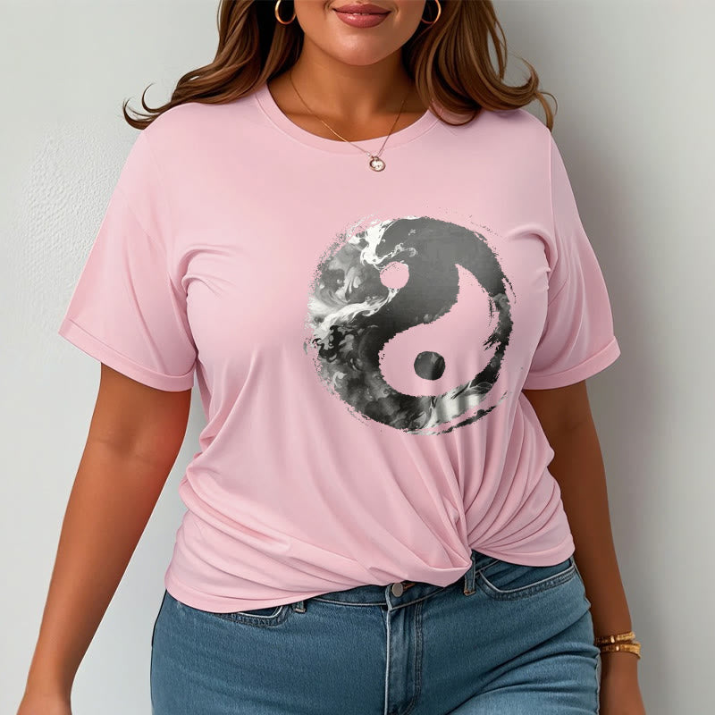 Camiseta de algodón con diseño de Yin Yang y Buddha Stones - image 20