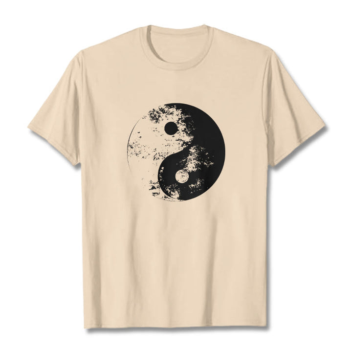 Camiseta de algodón con estampado de tai chi y yang y Buddha Stones - Sopa de mariscos - 2XL - image 13