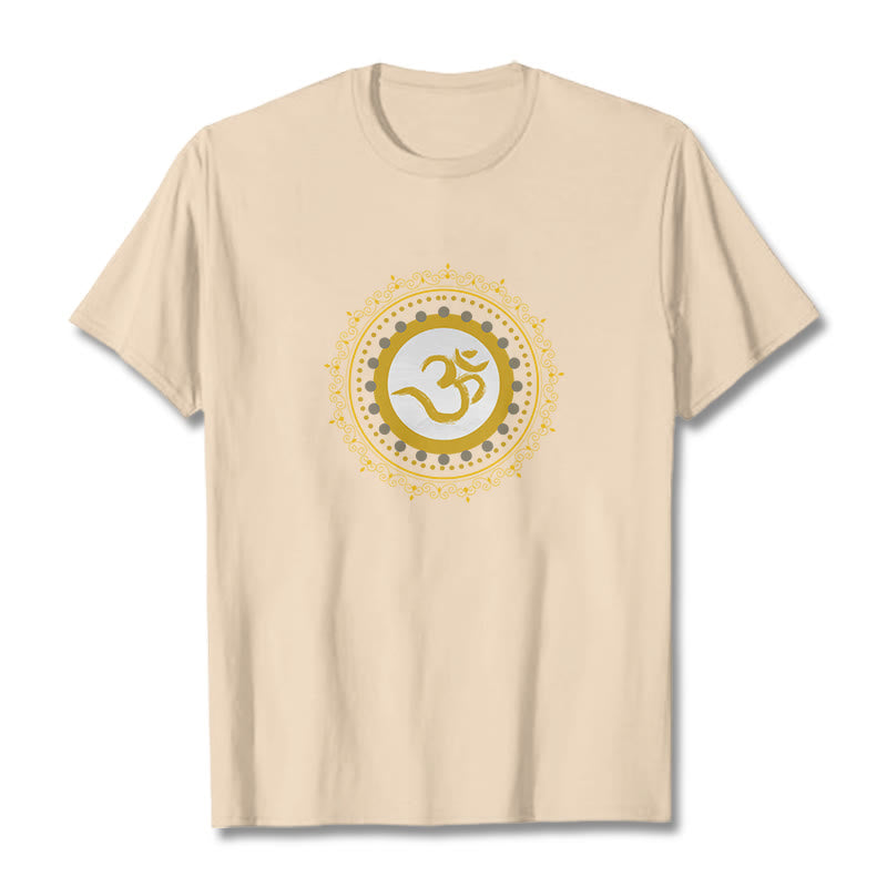 Camiseta de algodón con estampado de mandala Om y Buddha Stones - Sopa de mariscos - 2XL - image 13
