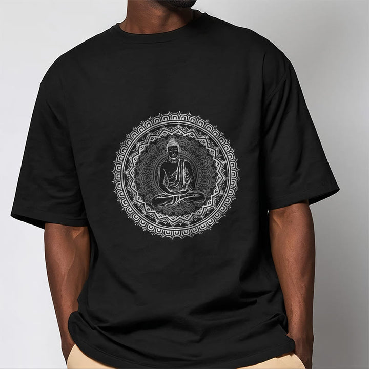 Camiseta de algodón con mandala de Buddha Stones de Buda - image 9