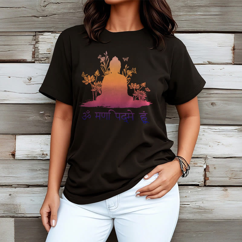 Camiseta Buddha Stones sánscrito OM NAMAH SHIVAYA - image 5