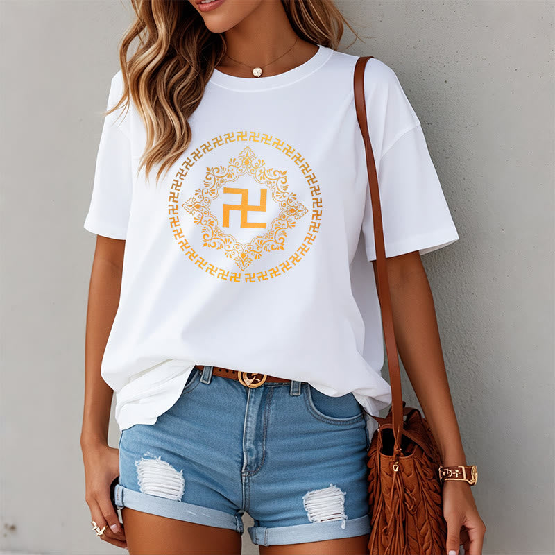 Camiseta con esvástica y Buddha Stones - image 2