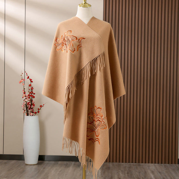 Bufanda de viaje acogedora de invierno con Buddha Stones