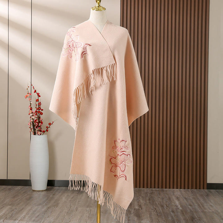 Bufanda de viaje acogedora de invierno con Buddha Stones