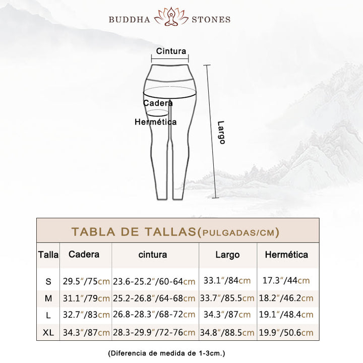 Pantalones de yoga para mujeres de cintura alta con estampado de pétalos de flor Buddha Stones para ejercicios deportivos y fitness - image 5
