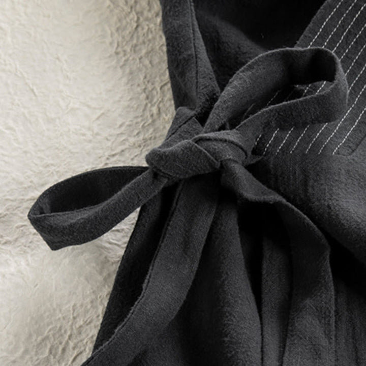 Chaqueta de lino y algodón con cordones para hombre, sencilla , con Buddha Stones , para otoño, ropa zen - image 9