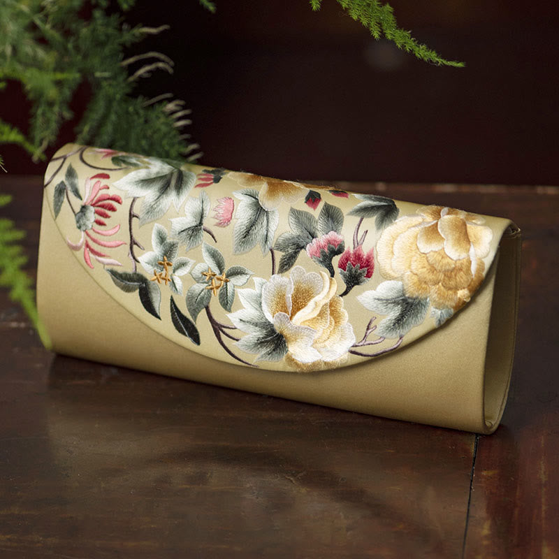 Bolso de mano con Buddha Stones bordadas para bodas, bolso de mano tipo bandolera