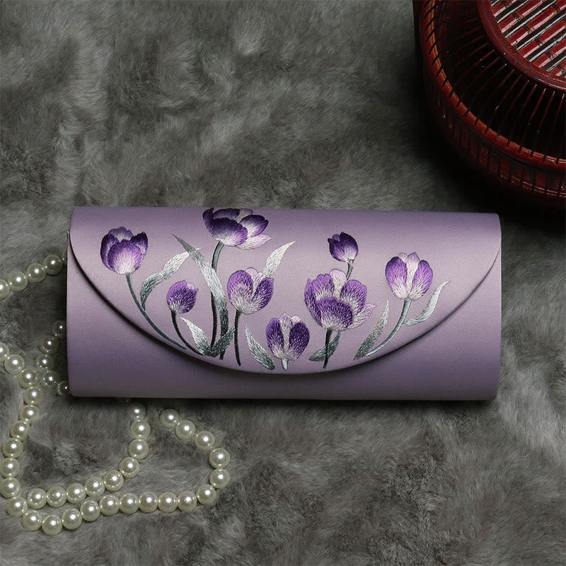 Bolso de mano con diseño de Buddha Stones bordado para bodas