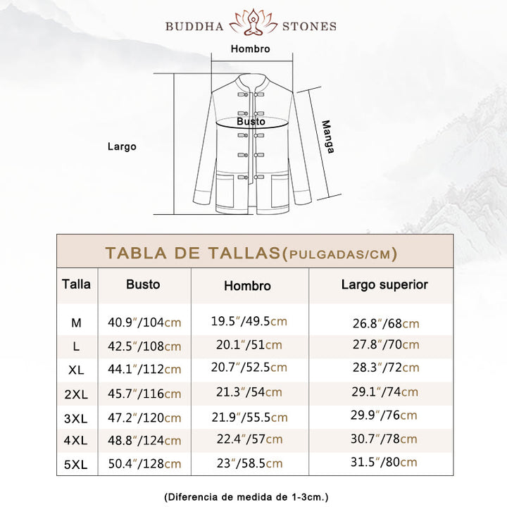 Ropa de bordado de nubes propicias de dragón de Buddha Stones , chaqueta de traje chino, ropa para hombres - image 5