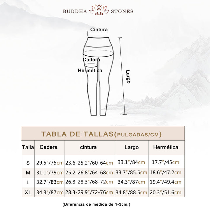 Leggings de cintura alta para mujer con estampado de Buddha Stones - image 4