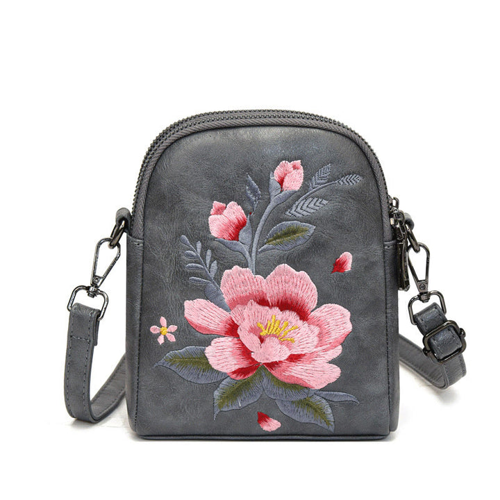 Bolso de mano con Buddha Stones y loto bordado, bolso de mano para compras, bolso de hombro, bolso cruzado