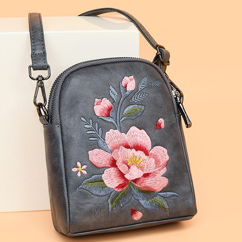 Bolso de mano con Buddha Stones y loto bordado, bolso de mano para compras, bolso de hombro, bolso cruzado