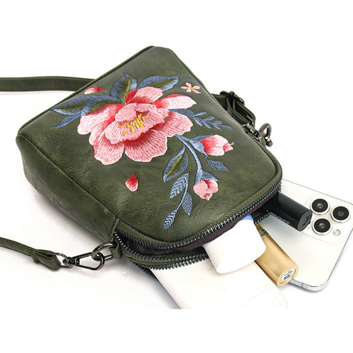 Bolso de mano con Buddha Stones y loto bordado, bolso de mano para compras, bolso de hombro, bolso cruzado