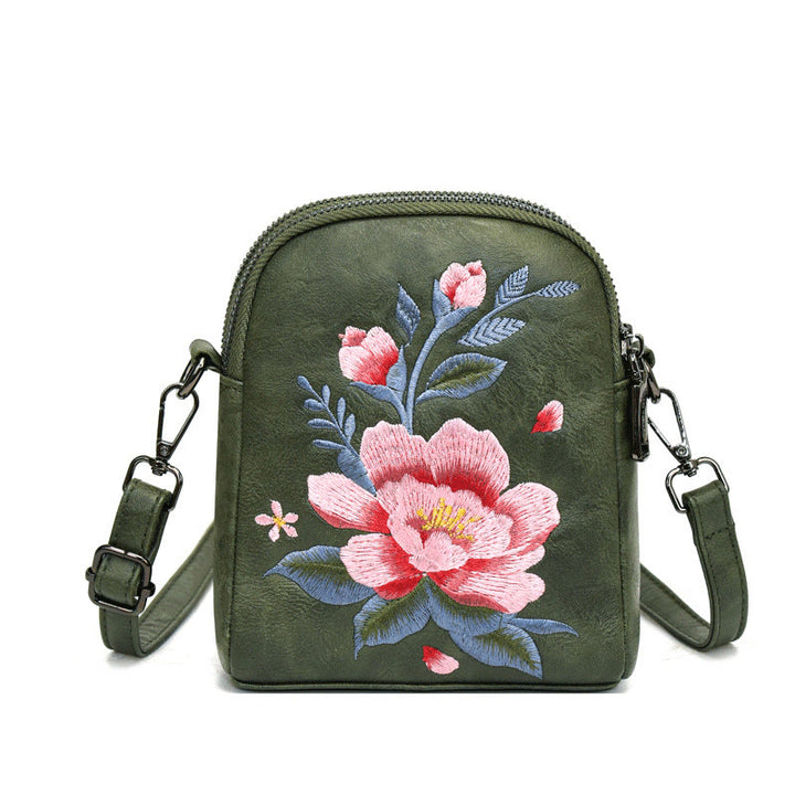 Bolso de mano con Buddha Stones y loto bordado, bolso de mano para compras, bolso de hombro, bolso cruzado