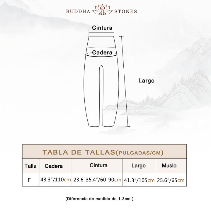 Pantalones de yoga para mujer con diseño geométrico redondo y suelto con Buddha Stones - image 5