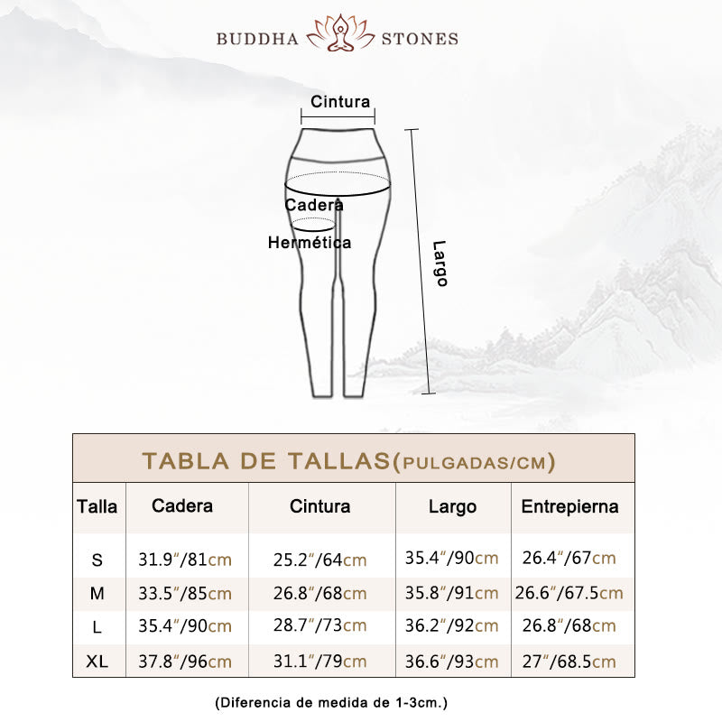 Pantalones de yoga para mujer con estampado de Buddha Stones, flores, hojas, dientes de león, piñas, deportivos, Fitness, cintura alta - image 6