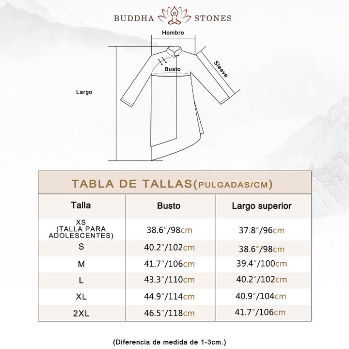 Conjunto de ropa unisex para práctica de meditación, tai chi, qigong y oración con pintura en degradado de Buddha Stones