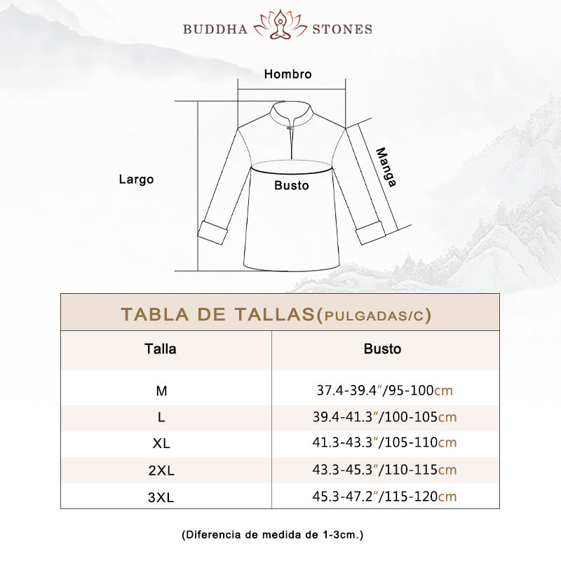 Conjunto de ropa de lino y algodón para hombre con Buddha Stones, meditación espiritual, zen, yoga y oración