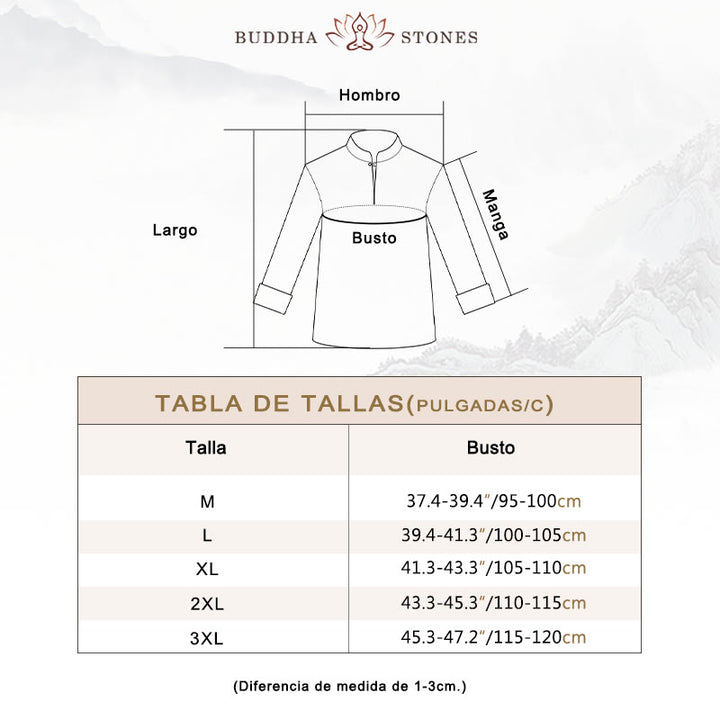 Conjunto de ropa de lino y algodón para hombre con Buddha Stones, meditación espiritual, zen, yoga y oración