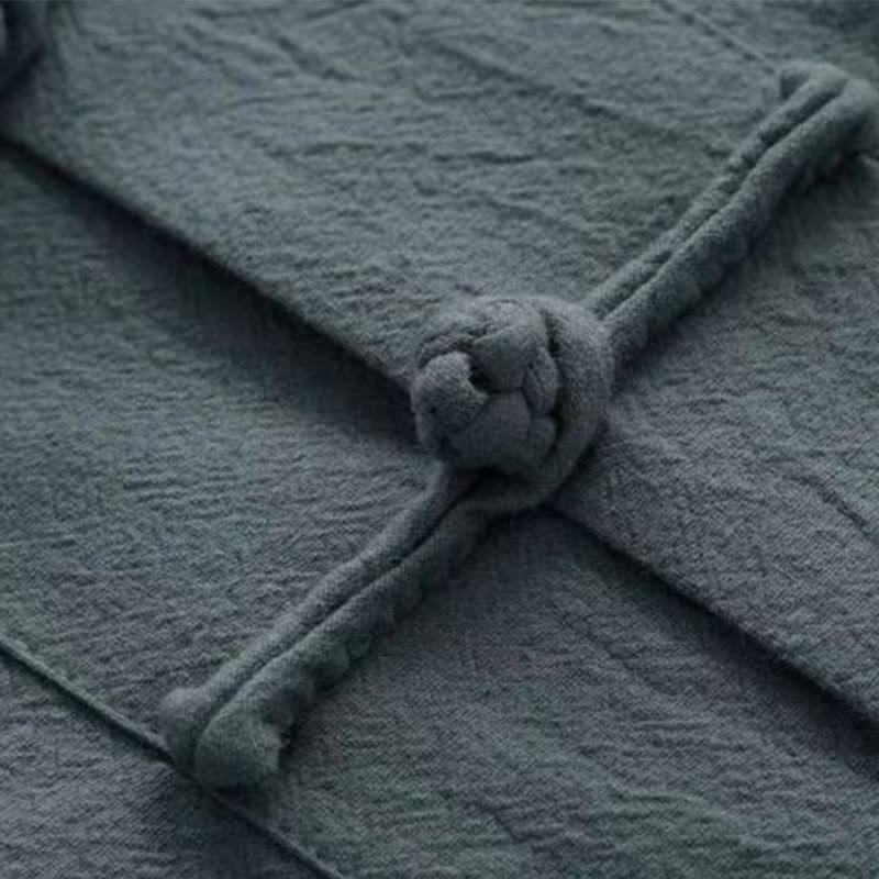 Conjunto de 2 piezas de traje Tang con Buddha Stones , uniforme tradicional con botones de rana, camisa de manga larga y pantalones para hombre - image 10