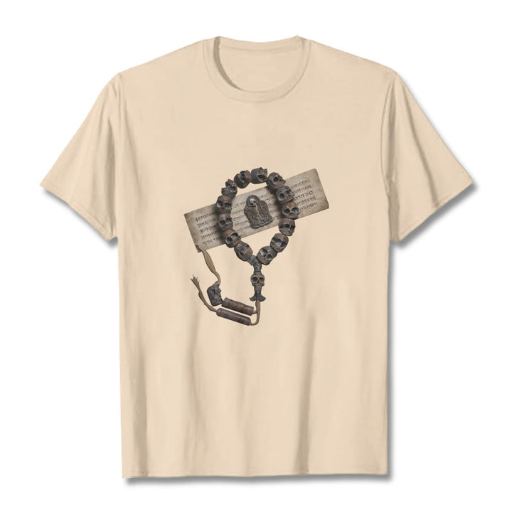 Camiseta con estampado de cuentas del bosque del Señor del cadáver tibetano con Buddha Stones - Sopa de mariscos - 2XL - image 20
